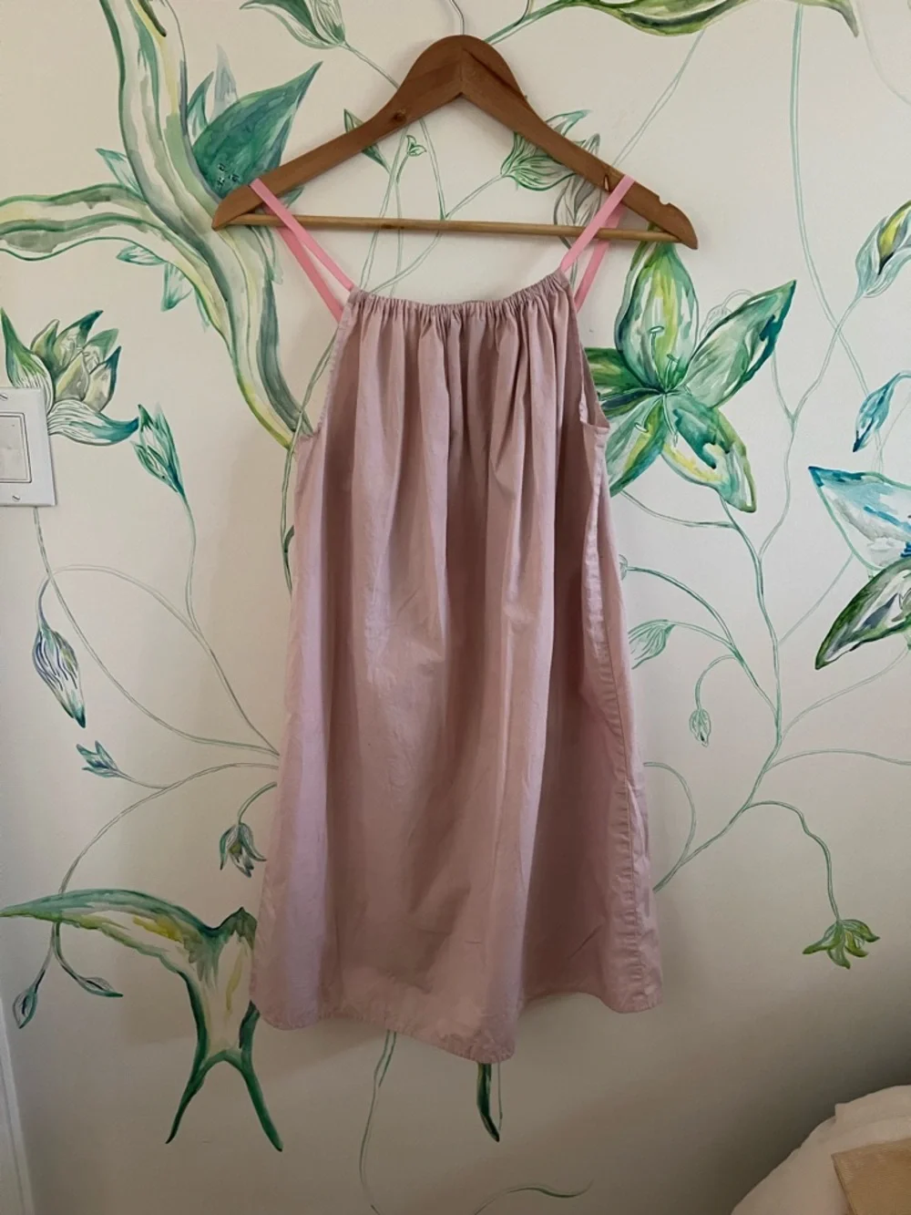 Brooke Callahan Blush Pink cotton dress with Pink Straps - Picture 5 of 5